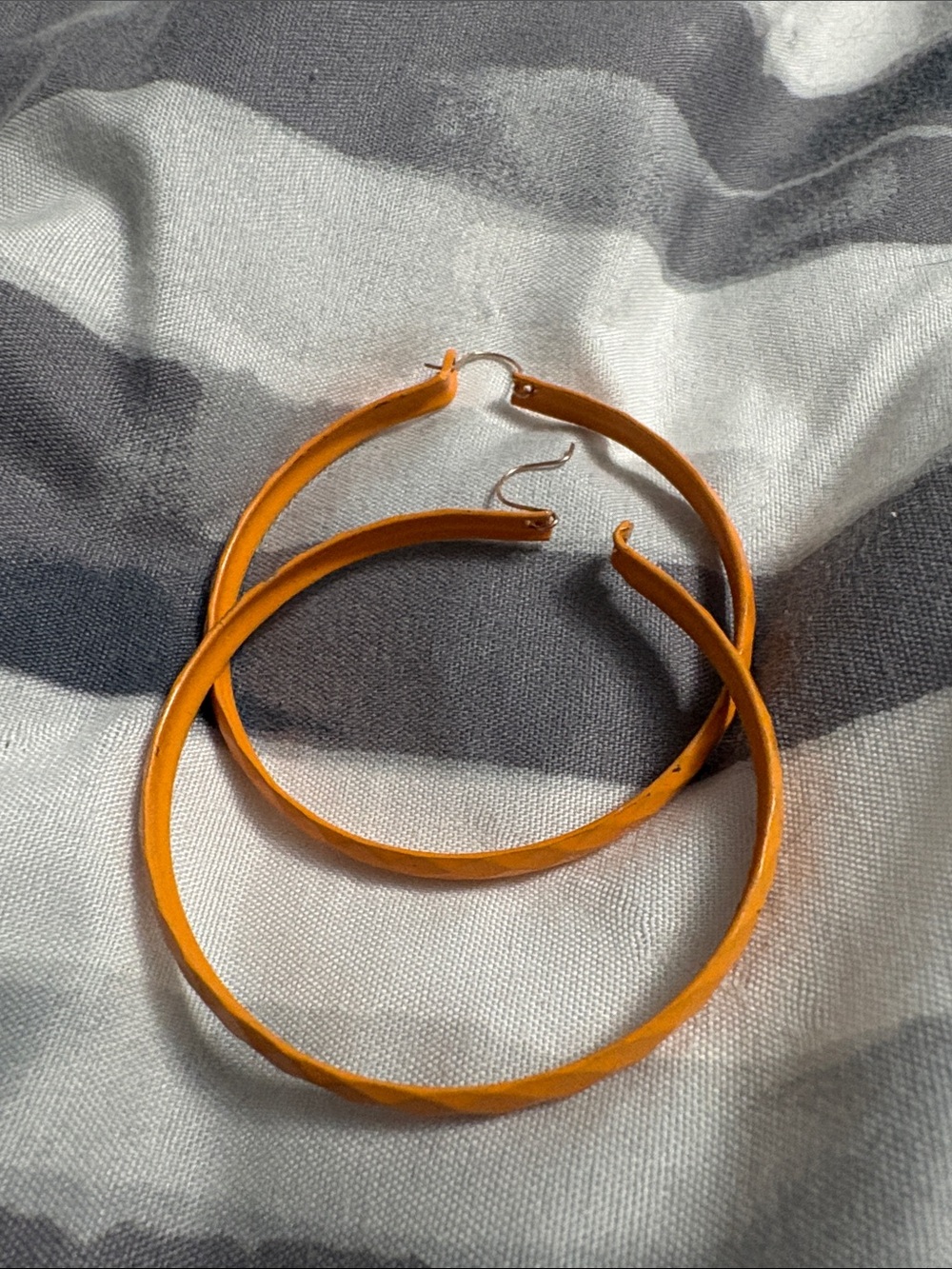 Orange  Hoop Earrings - Women Jewelry vintage